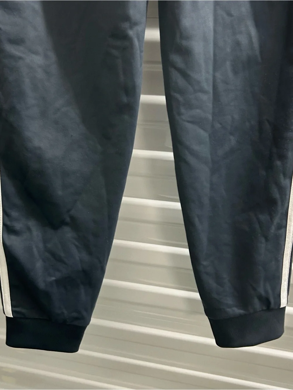 adidas Kids Black Joggers with White Three-Stripes